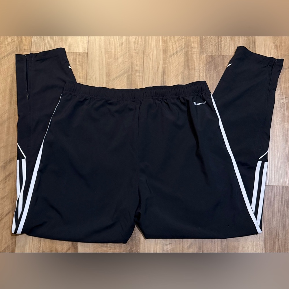Adidas Black Joggers with White Stripes - Picture 4 of 4